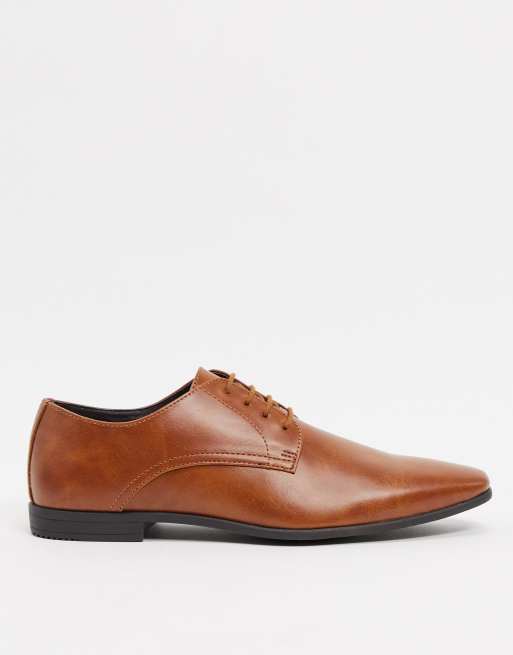 Topman derby shoe in tan, 2 of 4