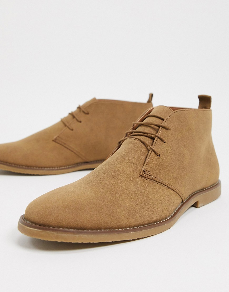 Topman - Desert boots in kiezelkleur-Lichtbruin