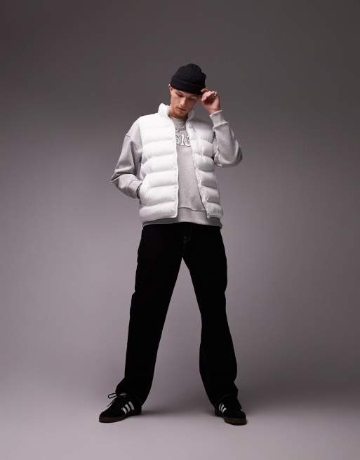 Topman - Doudoune doublée sans manches - Blanc