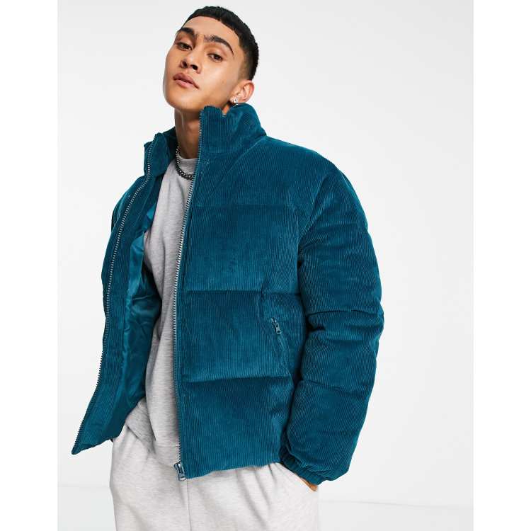 Topman Doudoune en velours c tel Bleu