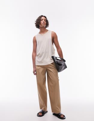 TOPMAN DRAPE CREPE TANK 