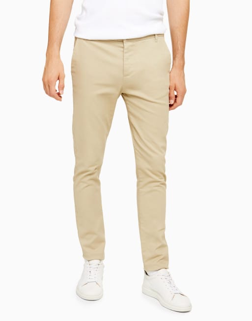 Topman – Elastyczne chinosy o obcisłym kroju w kolorze kamiennoszarym