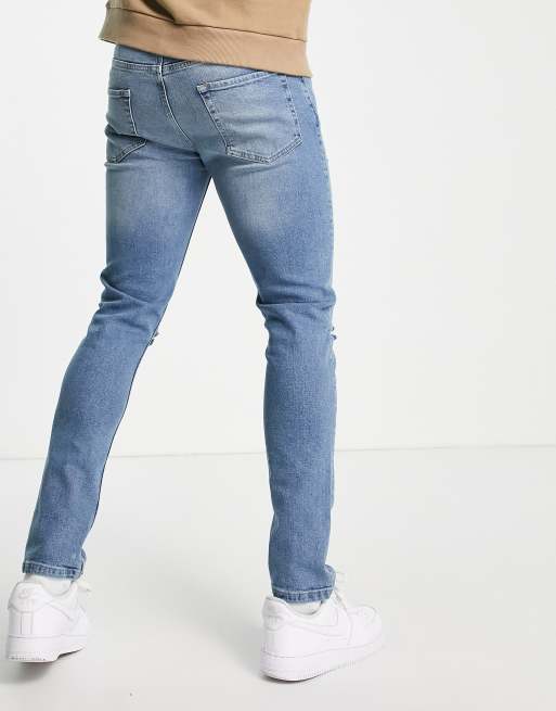Topman – Elastyczne niebieskie jeansy z obcisłym kroju, 2 z 4