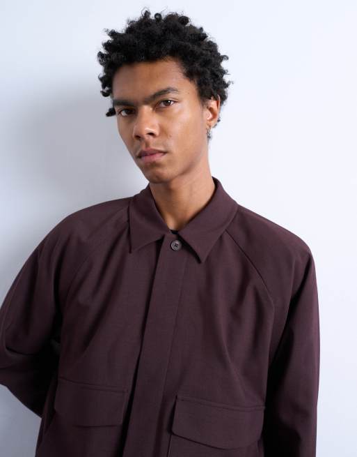 Topman - Elegant bordeauxrød Harrington-jakke, 3 af 5