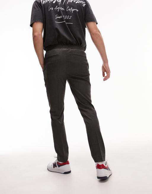 Topman – Elegante Hose in Anthrazit mit elastischem Bund und engem Schnitt, 5 von 5