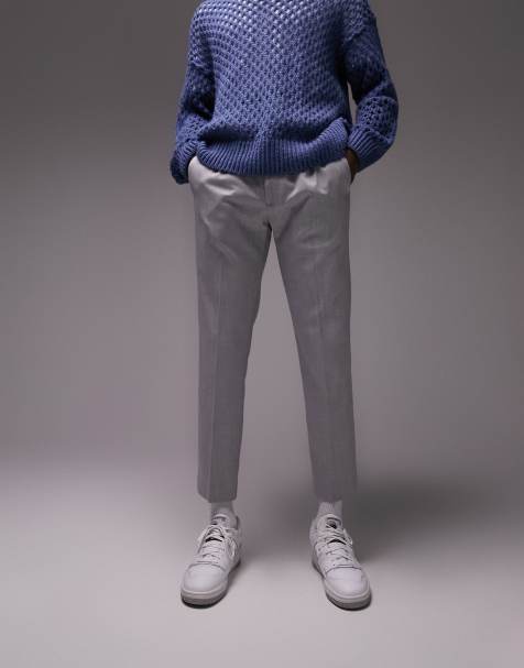 Topman - Elegante skinny-bukser med elastisk talje i lysegrå - view 1