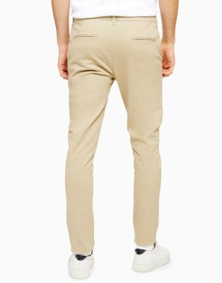 skinny cream chinos