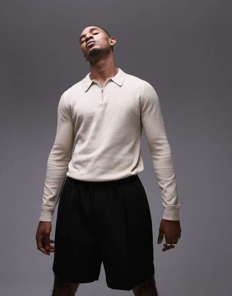 Topman Essential – Beżowa koszulka polo - view 1