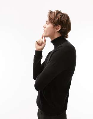 Topman hotsell black turtleneck