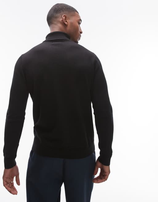 Topman black turtleneck sales