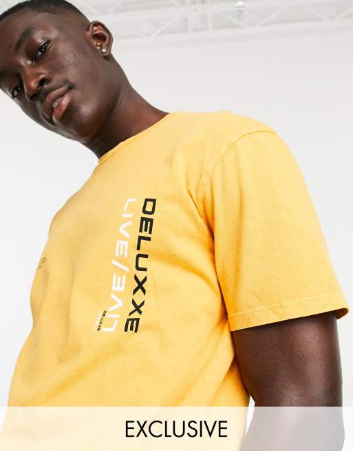 mens oversized yellow t shirt