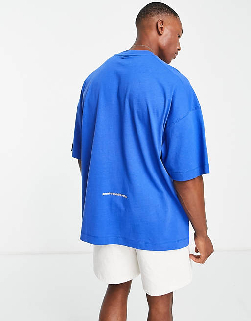 Mode Shirts Oversized Shirts mbyM Oversized shirt blauw casual uitstraling 
