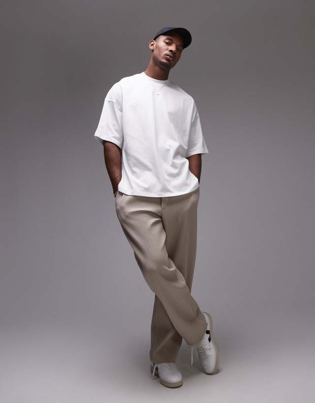 Topman extreme oversized fit t-shirt in white | ASOS