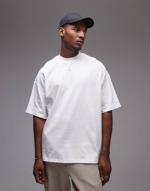 Topman extreme oversized fit t-shirt in white, 4 of 4