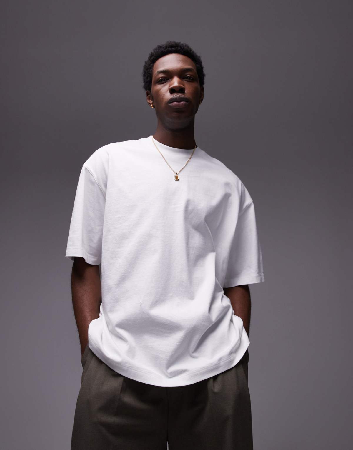 Topman extreme oversized fit t-shirt in white