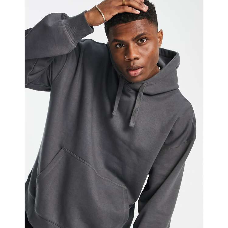 Topman extreme oversized hoodie in grey