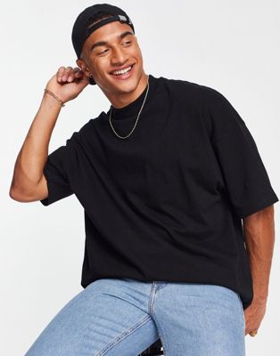 Topman extreme oversized t-shirt in black - BLACK