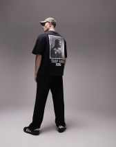 ASOS Dark Future oversized t-shirt with photographic hand back