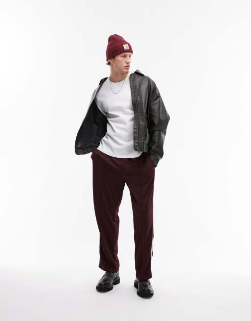 Topman faux leather A2 jacket in black, 2 of 4