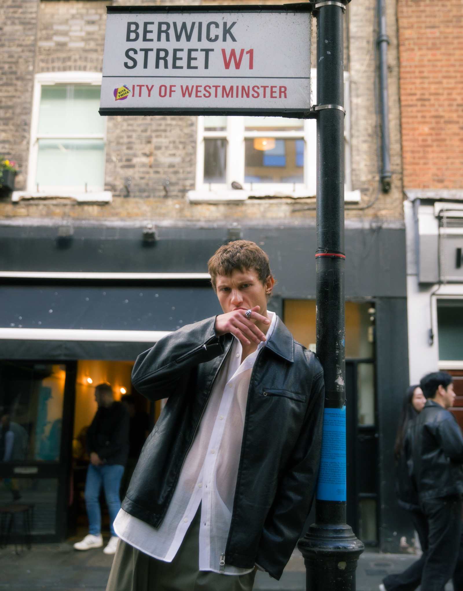 Куртка из искусственной кожи Topman черного цвета
