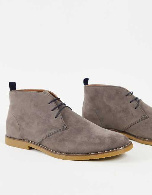 Gray shop chukka boots