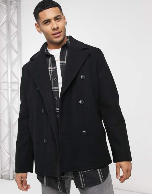 Asos peacoat clearance mens