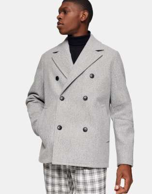 topman grey coat