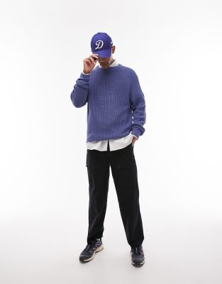  Topman fisherman jumper in blue