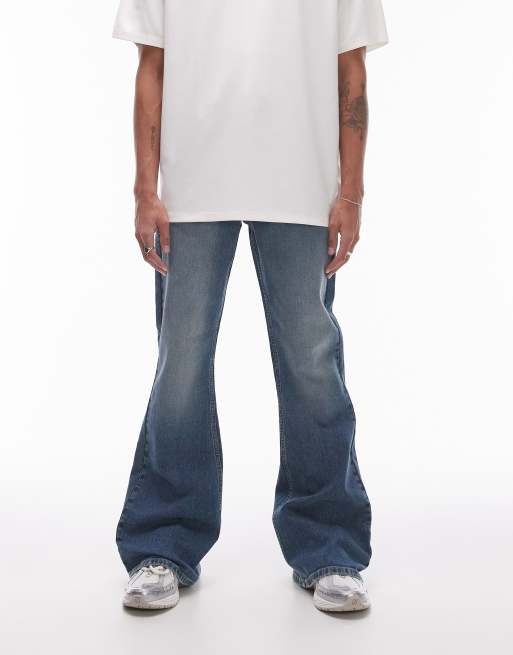 Topman - Flare-jeans in blauw