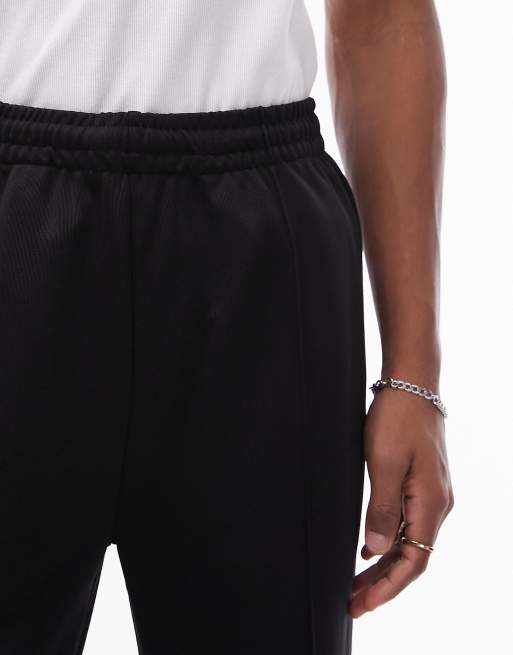 Topman flare sweatpants in black