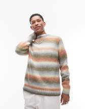 Topman brushed neppy sweater in pink | ASOS