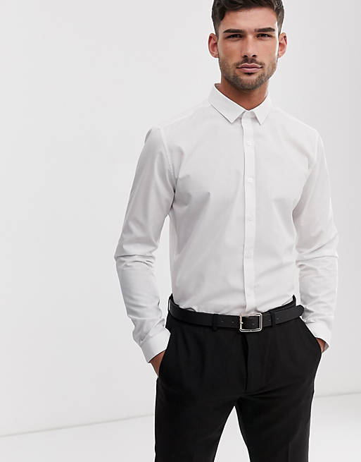 Topman formal shirt in white