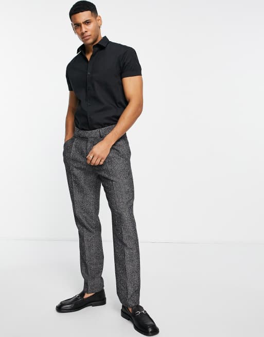 Short sleeve shirt hot sale with trousers