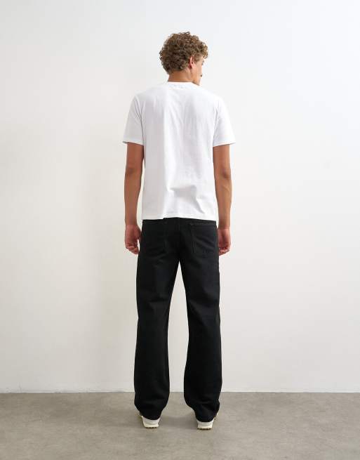 Topman gerade geschnittene Jeans in Schwarz, 5 von 5