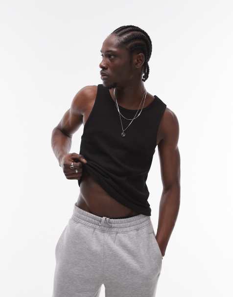 Topman - Geribbeld hemdje in zwart - view 1