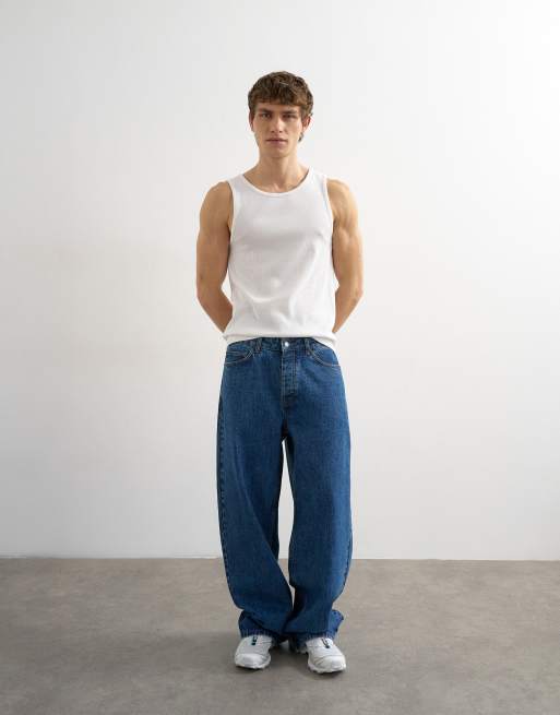 Topman – Geripptes Trägertop in Weiß, 2 von 5
