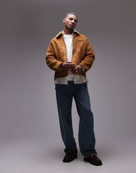 Topman - Giacca in camoscio sintetico e montone - view 1
