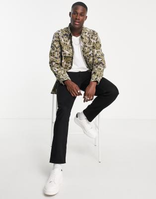 Giacca verde kaki mimetico - Topman Camicia donna  - immagine1