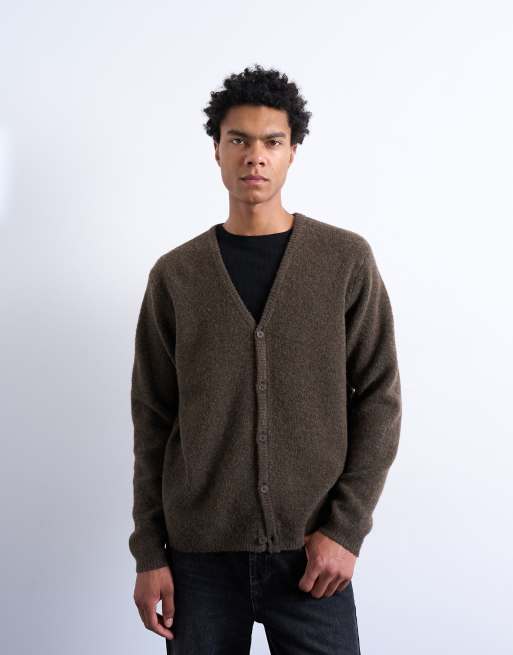Topman - Gilet classique en maille - Marron, 5 de 5