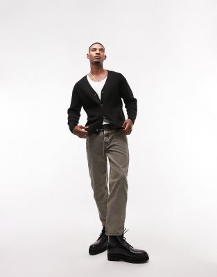 Topman - Gilet en maille côtelée - Noir | ASOS