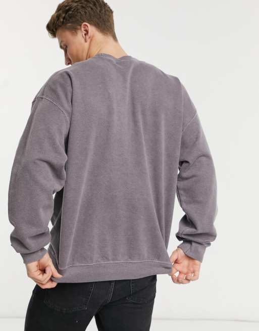 Topman – Grå sweatshirt med "Nowhere"-tryck, 2 av 4