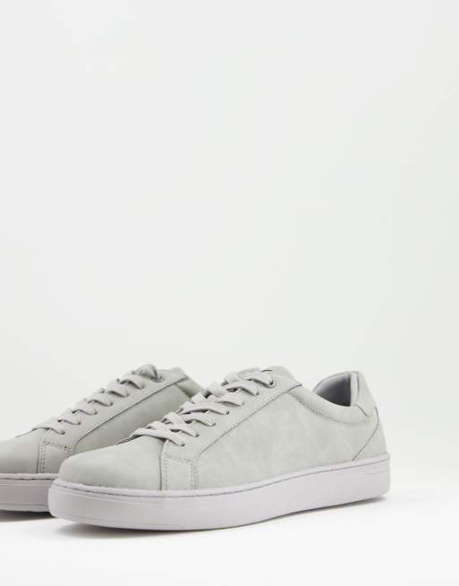 Topman grey lace up trainers | ASOS