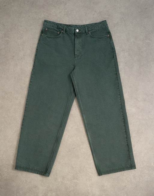 Topman – Gröna, baggy, styva jeans, 6 av 7