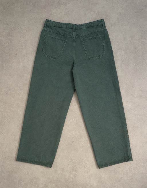 Topman – Gröna, baggy, styva jeans, 7 av 7