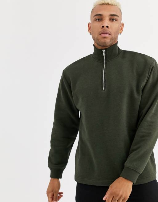 Topman half zip best sale jumper