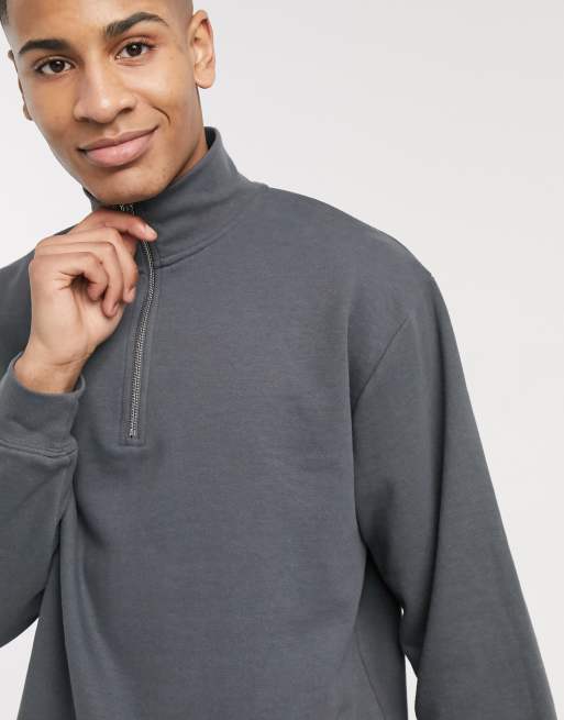 Topman half zip on sale jumper