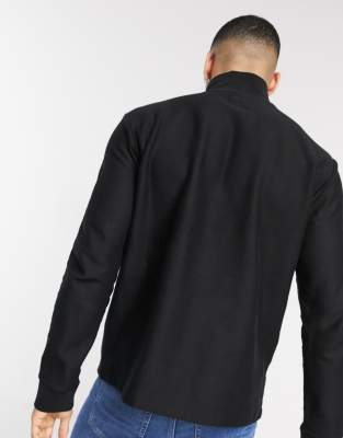 half zip black jumper