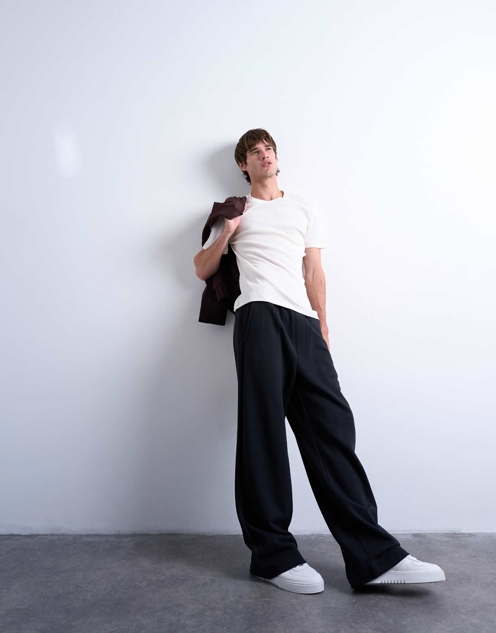 Мешковатые спортивные штаны Topman heavyweight черного цвета