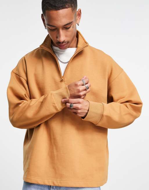 Heavyweight quarter cheap zip sweatshirt