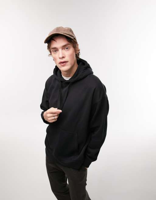 Weekday oversized hoodie in black, ASOS